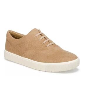 Vince Women's Blair Lace Up Sneakers Camel Size 6.5 NIB Fabric Upper Minimalist